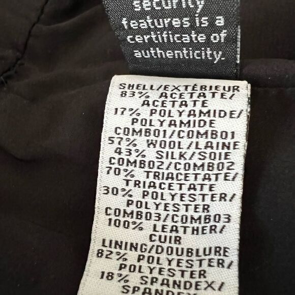 COPY - Diane von Furstenberg Nikita Black Combo leather shift dress sz 0 - Picture 8 of 9